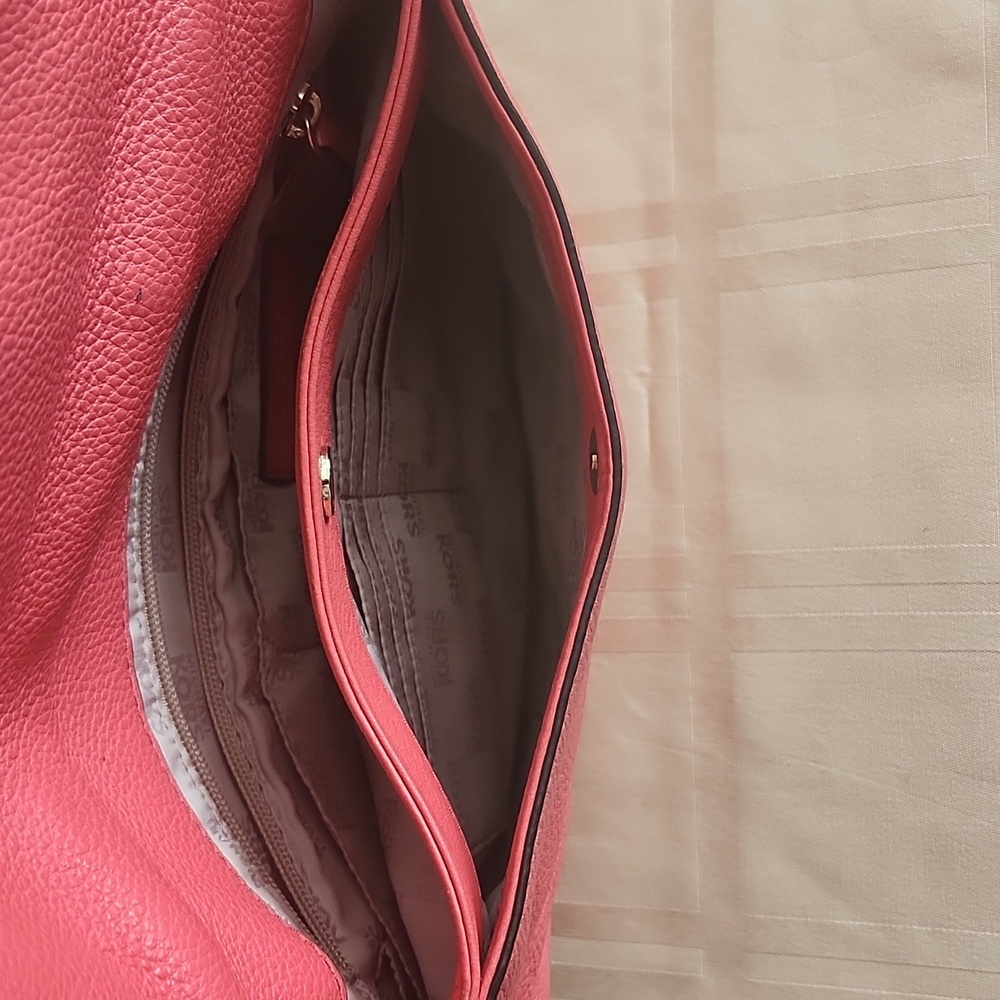 Michael Kors Bedford Flap Coral Tassel Bag - Picture 4 of 16